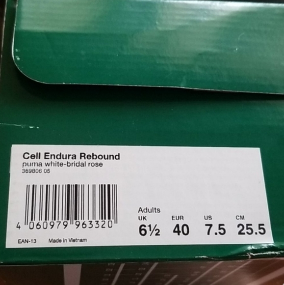 Puma Cell Endura Rebound Sneakers White Size 7.5 - Picture 4 of 7